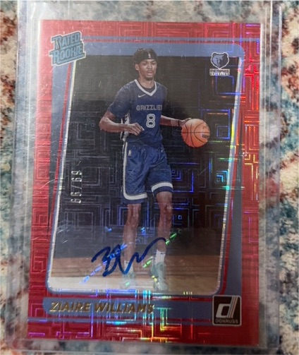 2021-22 Donruss #248 Ziaire Williams Rated Rookie — front