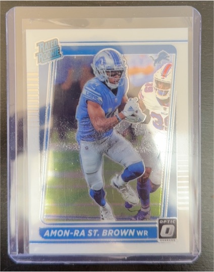 2021 Donruss Optic #228 Amon-Ra St. Brown — front