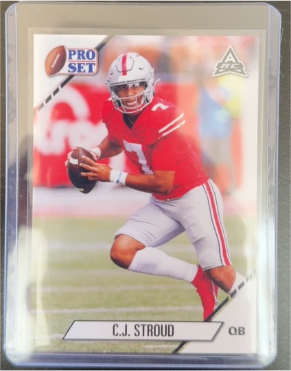2021 Leaf Pro Set #02 C.J. Stroud Rookie Card — front