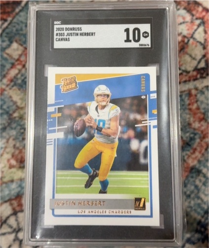 2020 Donruss #303 Justin Herbert — front