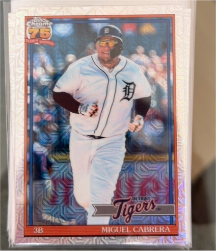 2026 Topps Series 1 75 Year Chrome Mojo Refractor #91C-93 Miguel Cabrera — front