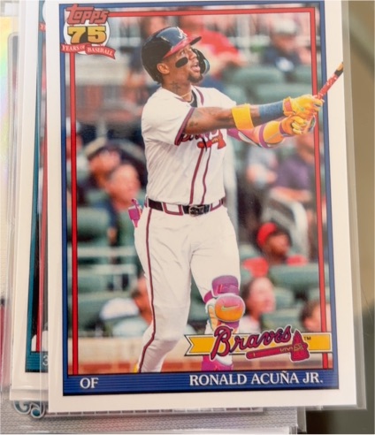 2026 Topps Series 1 75 Years #T91-84 Ronald Acuna Jr. — front