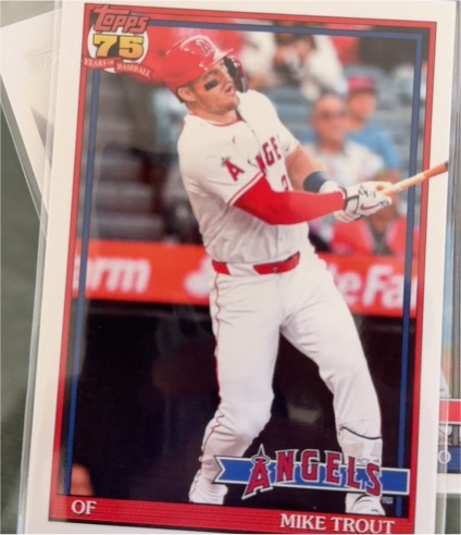 2026 Topps Series 1 #T91-1 Mike Trout — front