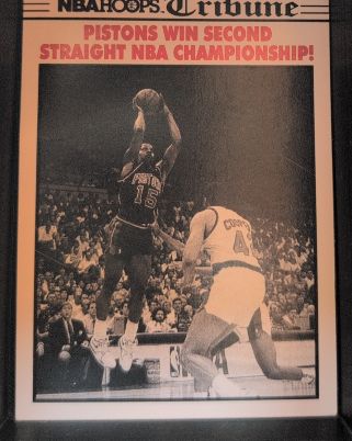 1990-91 NBA Hoops #341 Pistons Win Second Straight NBA Championship — front