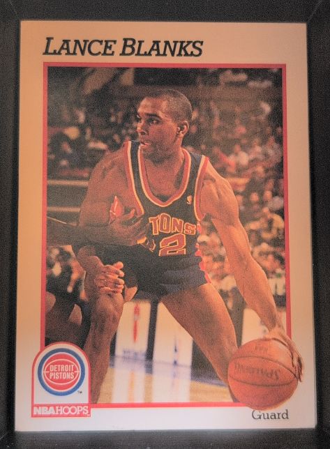 1991-92 NBA Hoops #361 Lance Blanks — front