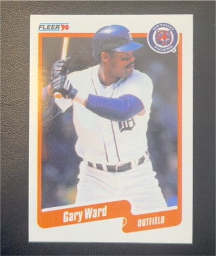 1990 Fleer #618 Gary Ward — front
