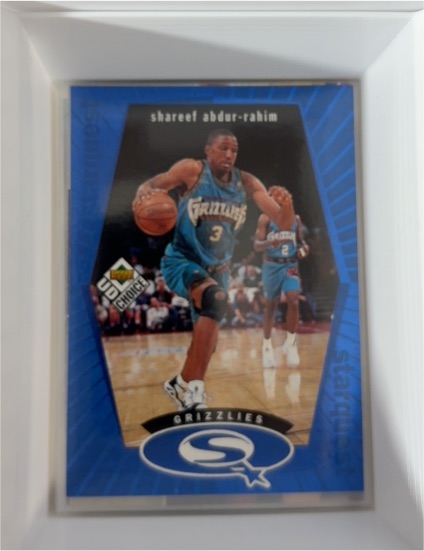 1998-99 Upper Deck UD Choice Starquest Blue #SQ28 Shareef Abdur-Rahim — front