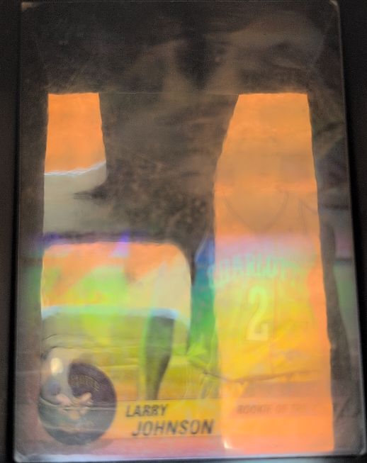 1992-93 Upper Deck Award Winner Holograms #AW5 Larry Johnson — front
