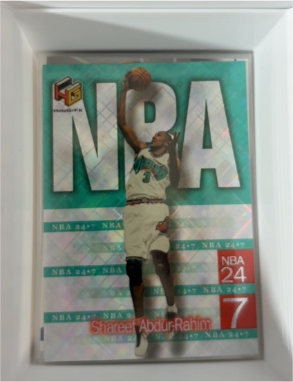 1999-00 Upper Deck HoloGrFX NBA 24-7 #N6 Shareef Abdur-Rahim — front
