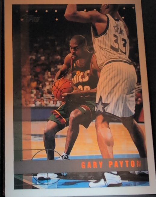 1997-98 Topps #179 Gary Payton Seattle SuperSonics — front