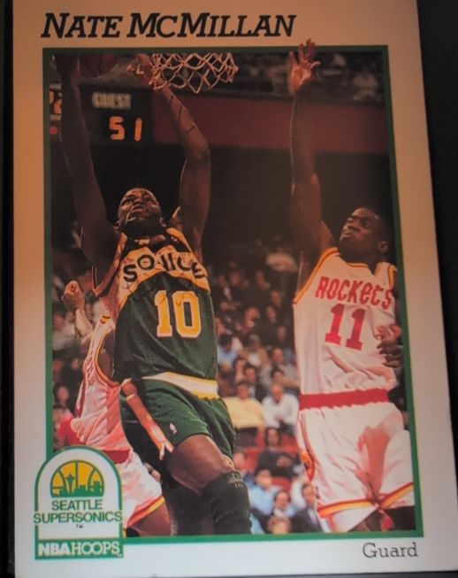 1991 NBA Hoops #441 Nate McMillan — front
