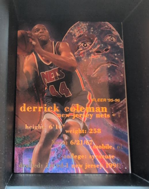 1995-96 Fleer #115 Derrick Coleman — front