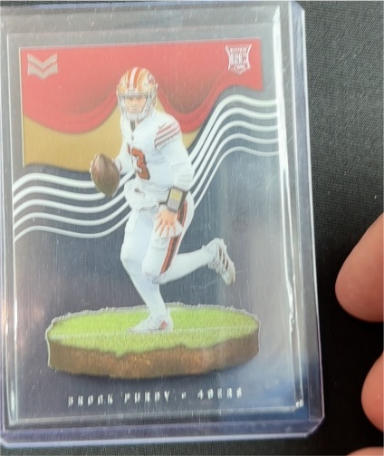 2022 Panini Chronicles #MAG-27 Brock Purdy Magnitude Rookie San Francisco 49ers — front