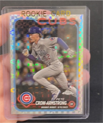 2024 Topps Chrome Update #USC158 Pete Crow-Armstrong X-Fractor Rookie Debut Cubs — front