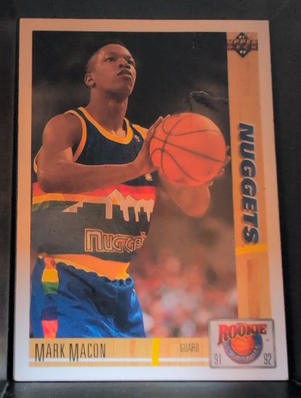 1991-92 Upper Deck Rookie Standouts #R25 Mark Macon — front