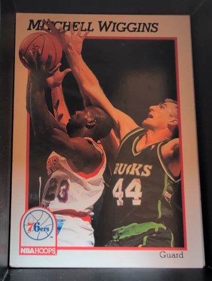 1991-92 NBA Hoops #415 Mitchell Wiggins — front