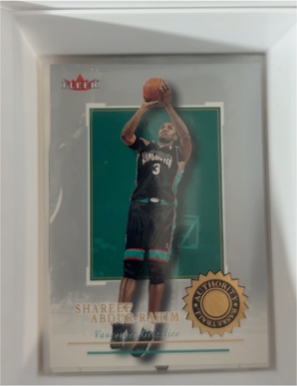 1997 Fleer Shareef Abdur-Rahim Vancouver Grizzlies Thortons Insert — front