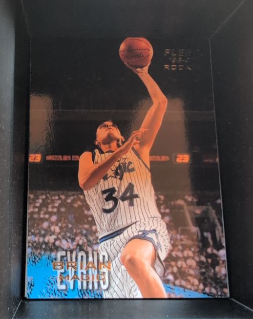 1996-97 Fleer #230 Brian Evans Rookie — front