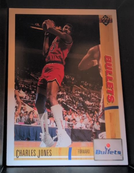 1991-92 Upper Deck #328 Charles Jones Washington Bullets — front