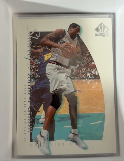 1999-00 SP Authentic #86 Shareef Abdur-Rahim — front