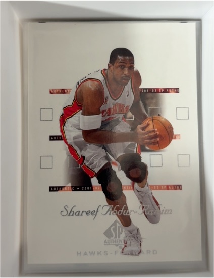 2001-02 Upper Deck SP Authentic #1 Shareef Abdur-Rahim — front
