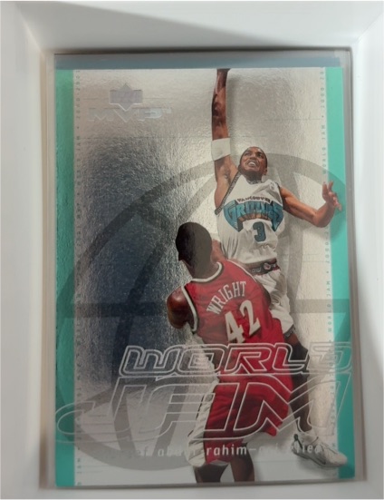 2000-01 Upper Deck MVP #WJ12 Shareef Abdur-Rahim World Jam Vancouver Grizzlies — front