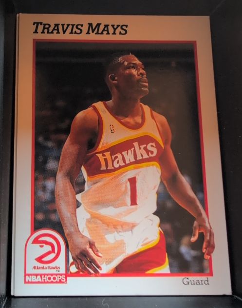 1991 Hoops #335 Travis Mays — front