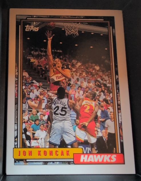 1992 Topps #78 Jon Koncak Atlanta Hawks — front