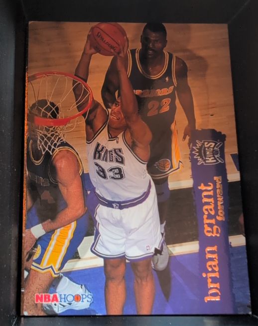 1994-95 NBA Hoops #428 Brian Grant Sacramento Kings — front