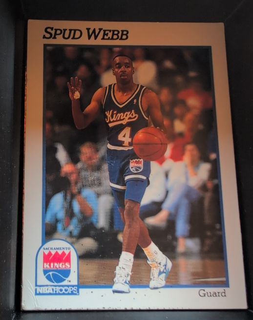 1991-92 NBA Hoops #431 Spud Webb Sacramento Kings — front