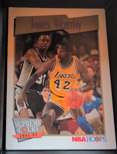 1991-92 NBA Hoops #474 James Worthy — front