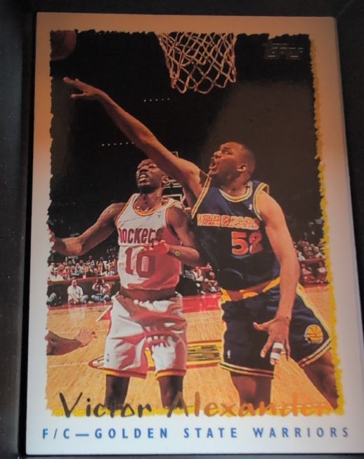1994-95 Topps #148 Victor Alexander Golden State Warriors — front