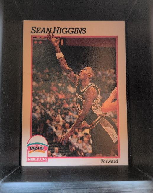 1991-92 NBA Hoops #435 Sean Higgins — front