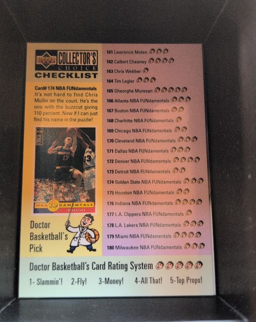 1996-97 Upper Deck Collector's Choice #174 Chris Mullin NBA FUNdamentals — front
