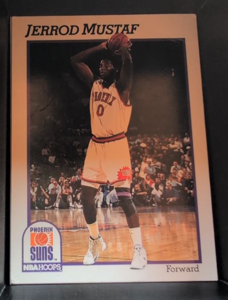 1991 Hoops #420 Jerrod Mustaf — front