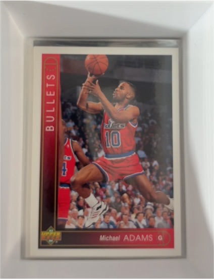 1993-94 Upper Deck #29 Michael Adams Washington Bullets — front
