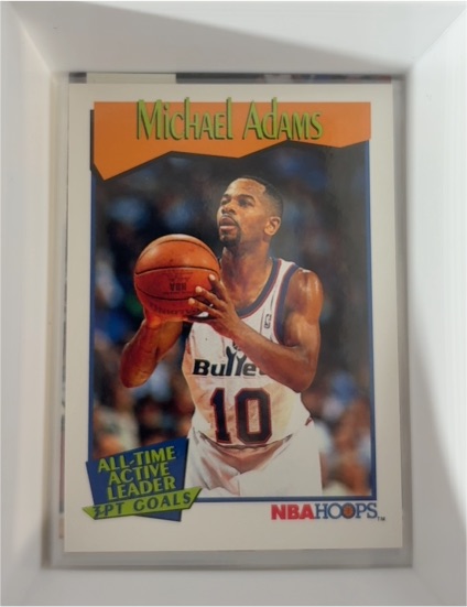 1991-92 Hoops #530 Michael Adams — front