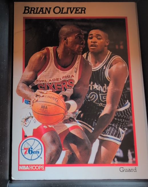 1991-92 NBA Hoops #412 Brian Oliver — front