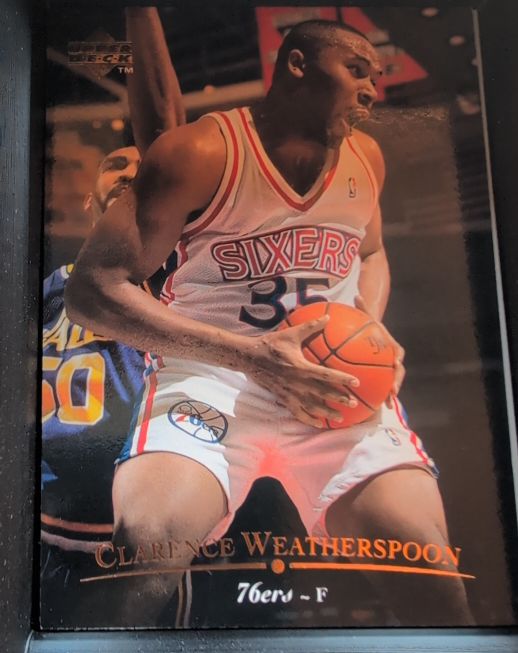 1995-96 Upper Deck Electric Court #22 Clarence Weatherspoon — front