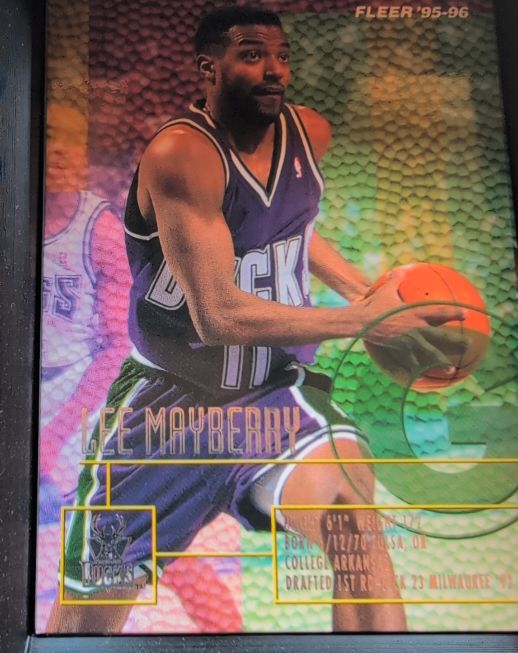1995-96 Fleer #103 Lee Mayberry — front