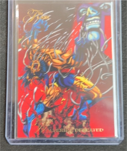 1994 Fleer Flair Marvel Annual #118 Wolverine Defeated — front