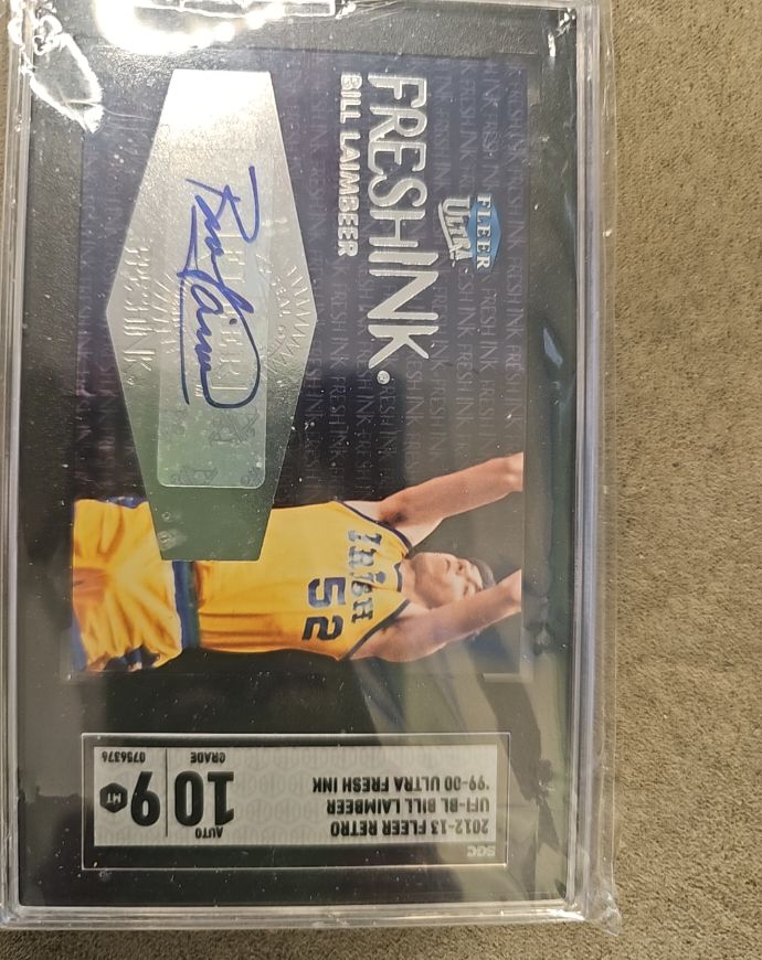 2012-13 Fleer Retro 1999-00 Fleer Ultra Fresh Ink Bill Laimbeer #UFI-BL — front