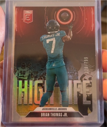 2025 Panini Donruss Elite #7 Brian Thomas Jr. High Life — front