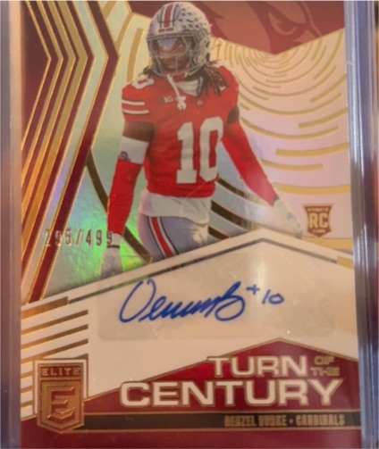 2025 Panini Donruss Elite Turn of the Century #TOC-DBU Denzel Burke — front