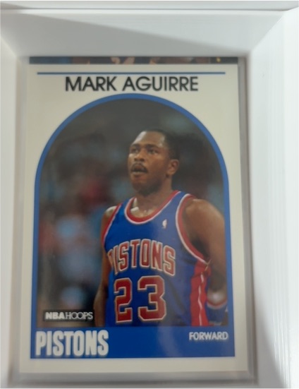 1989-90 NBA Hoops #95 Mark Aguirre Detroit Pistons — front