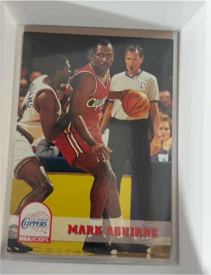1993-94 NBA Hoops #350 Mark Aguirre — front