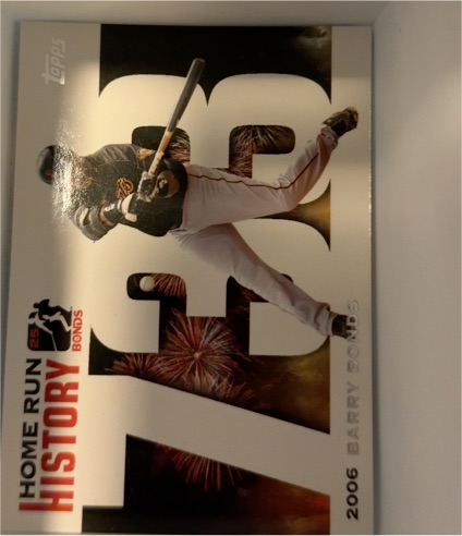 2006 Topps Updates & Highlights #BB718 Barry Bonds Home Run History — front
