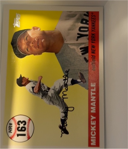 2006 Topps Multi-Year Issue Mickey Mantle Home Run History #MHR163 — front