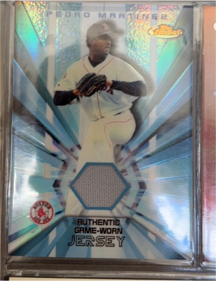 2002 Topps Finest #FRJ-PM Pedro Martinez — front