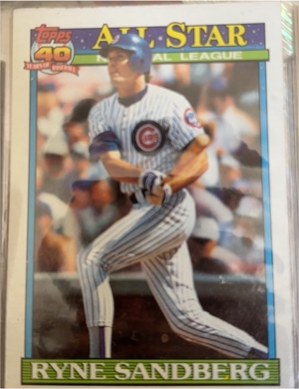 1991 Topps 40 Years Of Baseball #398 Ryne Sandberg — front